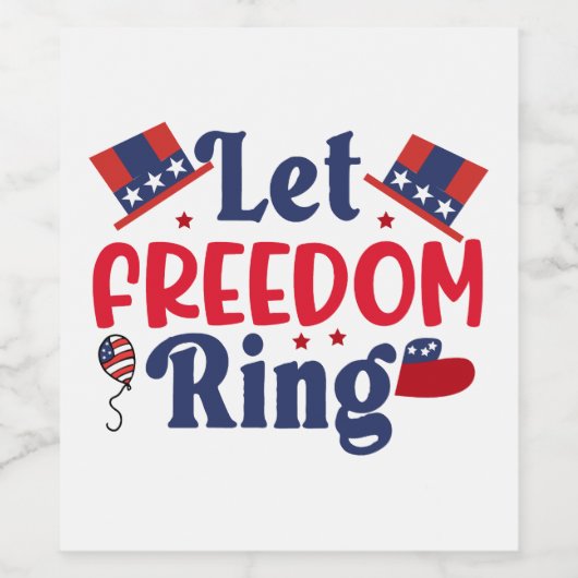 God Bless America ワインラベル (シングルラベル)