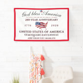 God Bless America 250 Semiquincentennial Red 横断幕 (インサイチュ)