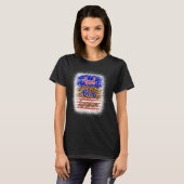 God Bless America 4th Of July Leopard American Fla Tシャツ (正面フル)