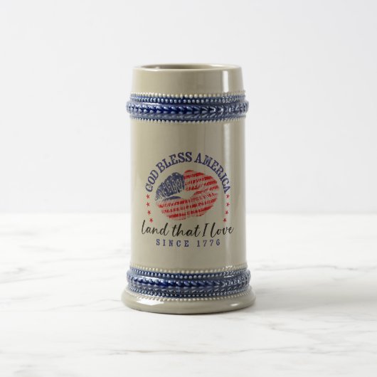 God Bless America - Beer Stein ビールジョッキ (中央)