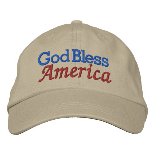 God Bless America by SRF 刺繍入りキャップ (正面)