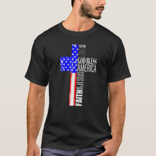 God Bless America Christian 4th Of July American F Tシャツ