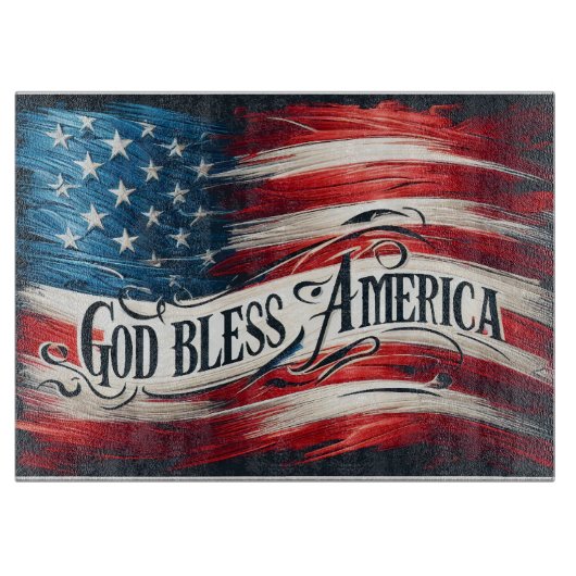 God Bless America Cutting Board カッティングボード (正面)