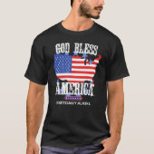 God Bless America Especially Alaska Awesome US Sta Tシャツ (正面)