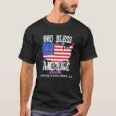 God Bless America Especially Avila Beach CA US Sta Tシャツ (正面)