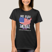 God Bless America Especially Gearhart OR US State Tシャツ (正面)