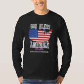 God Bless America Especially Michigan US State Des Tシャツ (正面)