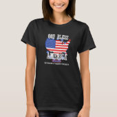 God Bless America Especially North Dakota US State Tシャツ (正面)