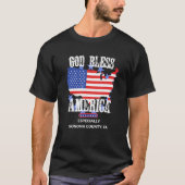 God Bless America Especially Sonoma County CA US S Tシャツ (正面)