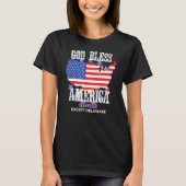 God Bless America Except Delaware Sarcasm Joke Tシャツ (正面)