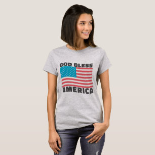 God Bless America, Groovyヴィンテージ米国国旗 Tシャツ