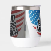 God Bless America insulated tumbler (左面)