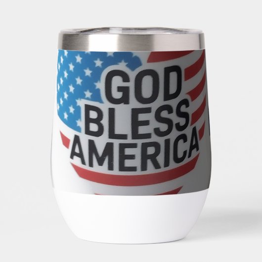 God Bless America insulated tumbler (背面)