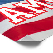 God Bless America Pster  w/flag  ポスター (角)