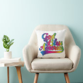 God Bless America Rainbowロゴ クッション (椅子)