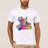 God Bless America Rainbowロゴ Tシャツ (正面)