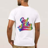 God Bless America Rainbowロゴ Tシャツ (裏面)