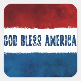 GOD BLESS AMERICA Squareステッカー スクエアシール