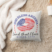 God Bless America - Throw Pillow クッション (ブランケット)