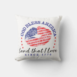 God Bless America - Throw Pillow クッション