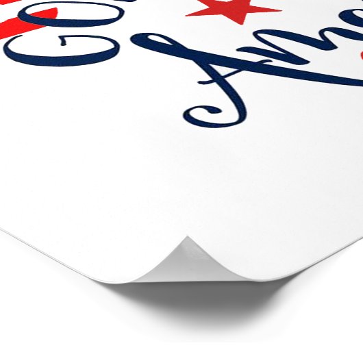 God bless America Truck ポスター (角)