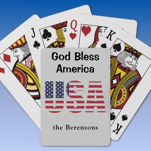 God Bless America USAカスタムトランプ トランプ
