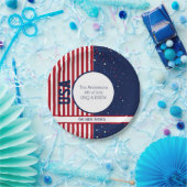 God Bless America USA独立7月4日パーティー ペーパープレート (パーティー)