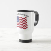 GOD BLESS COAST GUARD with & US flag トラベルマグ (正面右)