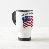 GOD BLESS COAST GUARD with & US flag トラベルマグ (正面左)