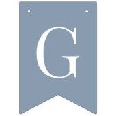 God Bless Dusty Blue 6 Letters Baptism Communion バンティングフラッグ (第1の旗)