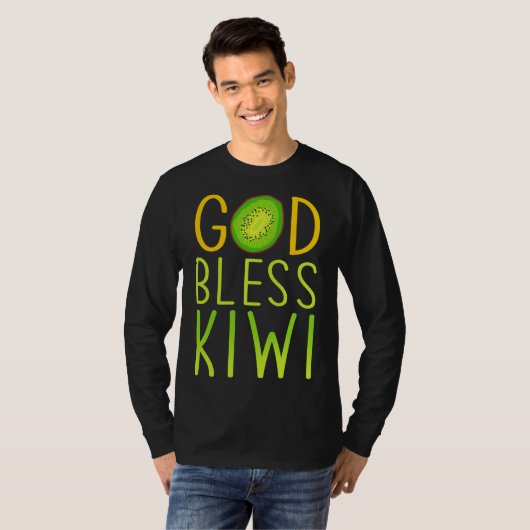 God Bless Kiwi - Fruit Love Kiwi Tシャツ (正面フル)