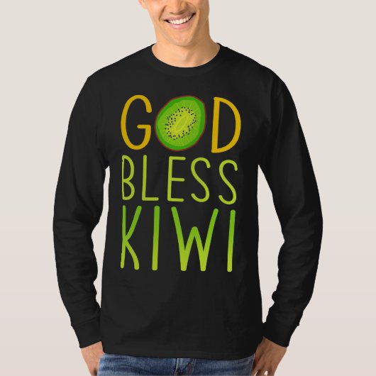 God Bless Kiwi - Fruit Love Kiwi Tシャツ (正面)