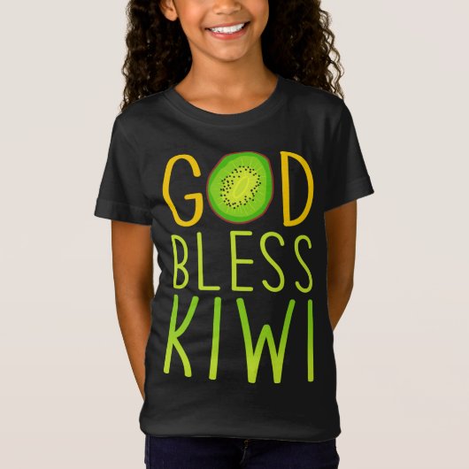 God Bless Kiwi - Fruit Love Kiwi Tシャツ (正面)