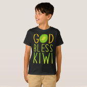 God Bless Kiwi - Fruit Love Kiwi Tシャツ (正面フル)