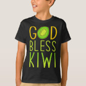 God Bless Kiwi - Fruit Love Kiwi Tシャツ (正面)