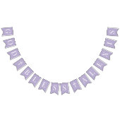 God Bless Lavender 6 Letters Baptism Communion バンティングフラッグ (全)