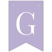 God Bless Lavender 6 Letters Baptism Communion バンティングフラッグ (第1の旗)