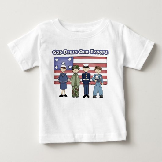 God Bless Our Wards -乳児Tシャツ ベビーTシャツ (正面)