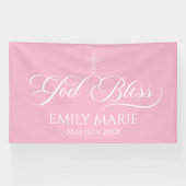 GOD BLESS PINK banner backdrop  横断幕 (横)