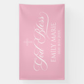 GOD BLESS PINK banner backdrop  横断幕 (縦)