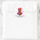 God Bless the USA Ribbon スクエアシール (バッグ)