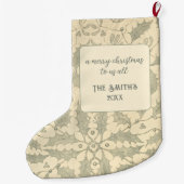 God bless us everyone Dickens Christmas Carol ラージクリスマスストッキング (裏面)