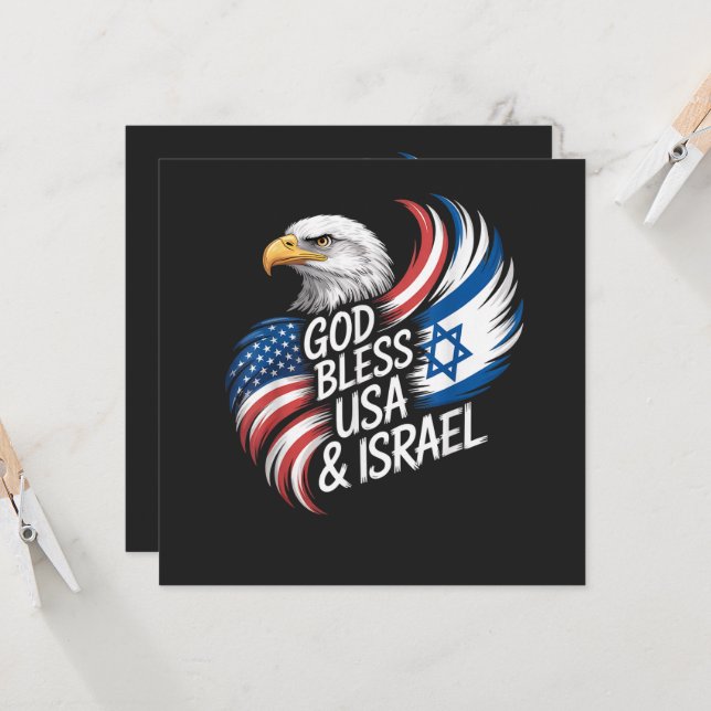 God Bless USA Israel (正面/裏面インサイチュ)