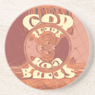 God Bless You – アフリカインスパイアスピリチュアルプリント コースター