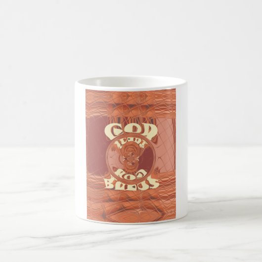 God Bless You – アフリカインスパイアスピリチュアルプリント コーヒーマグカップ (中央)