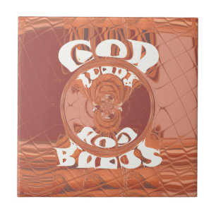 God Bless You – アフリカインスパイアスピリチュアルプリントD タイル
