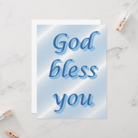 God bless you カード (正面/裏面インサイチュ)