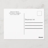 God Brown White ポストカード (裏面)