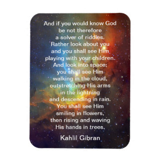 God by Kahlil Gibran マグネット