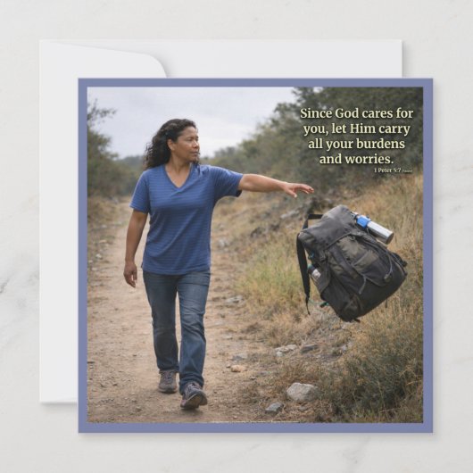 God cares for you カード (正面)